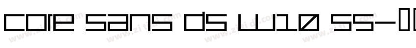 Core Sans DS W10 55字体转换